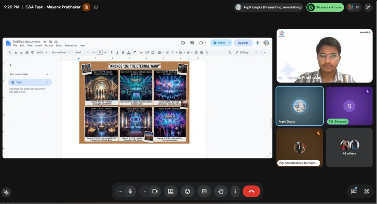 Freshers' Party Planning Night with Gemini